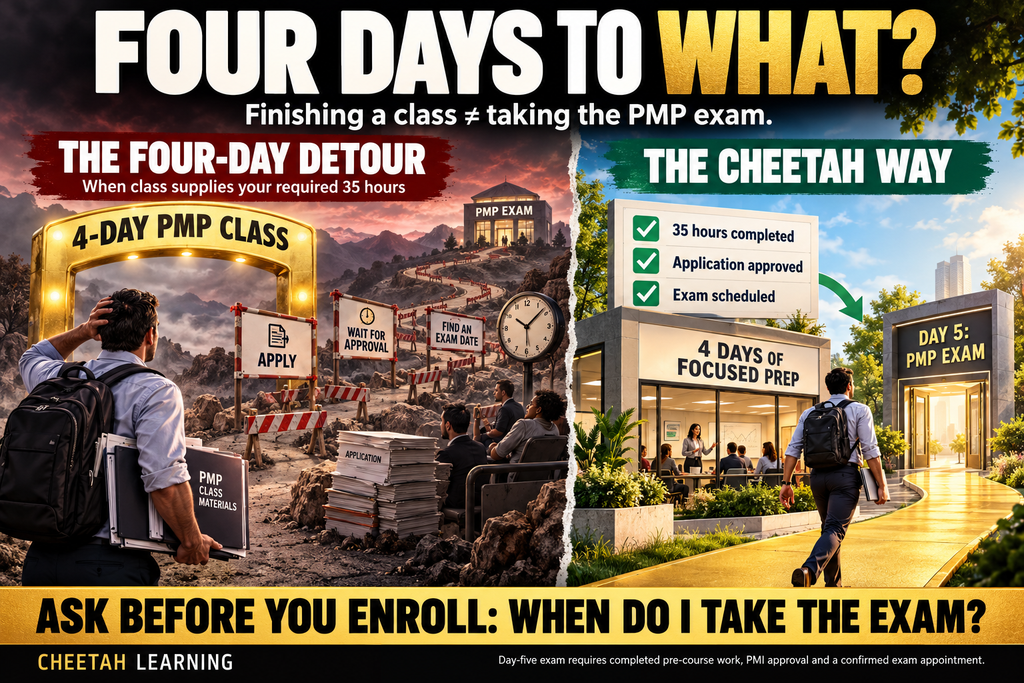 Four-day class, longer road to the exam